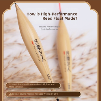 Vertikális sodrású horgászúszó — Folk artists, nád anyag, úszó