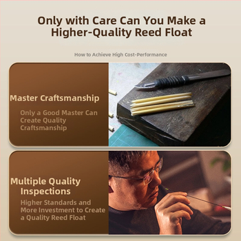 Vertikális sodrású horgászúszó — Folk artists, nád anyag, úszó