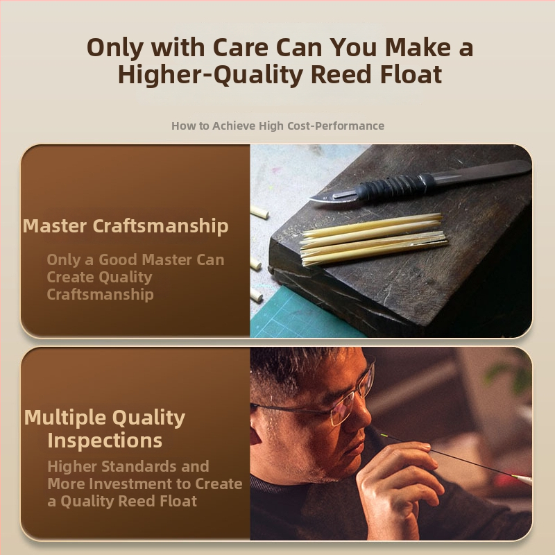 Vertikális sodrású horgászúszó — Folk artists, nád anyag, úszó