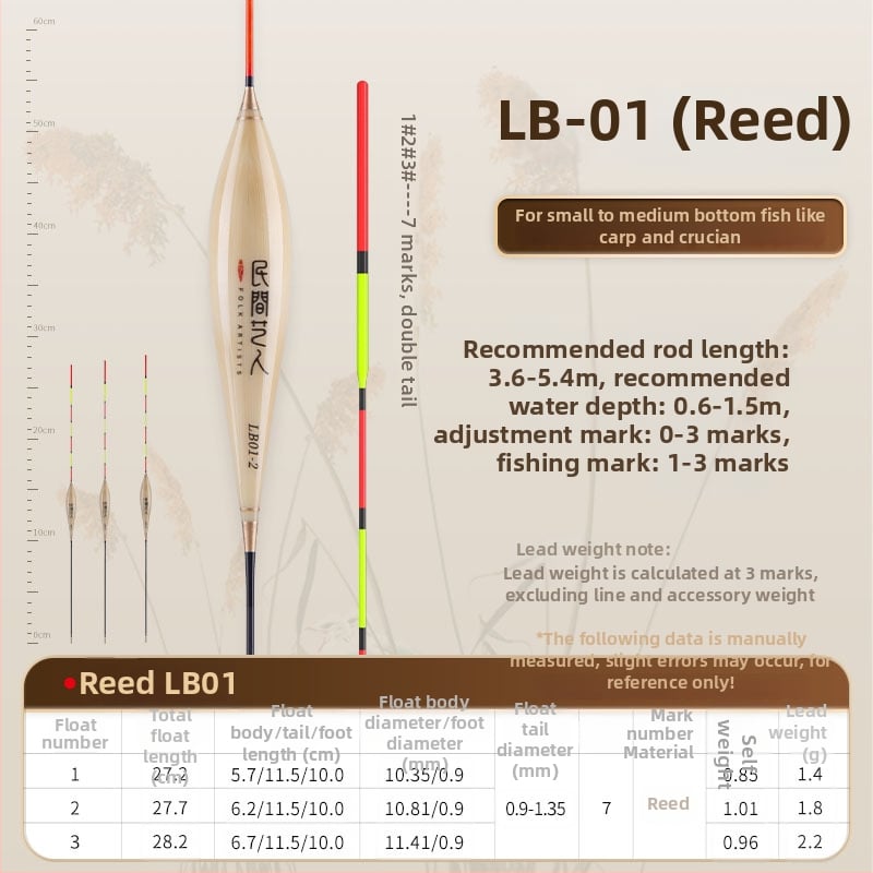 Vertikális sodrású horgászúszó — Folk artists, nád anyag, úszó