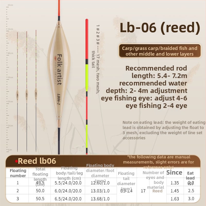 Vertikális sodrású horgászúszó — Folk artists, nád anyag, úszó