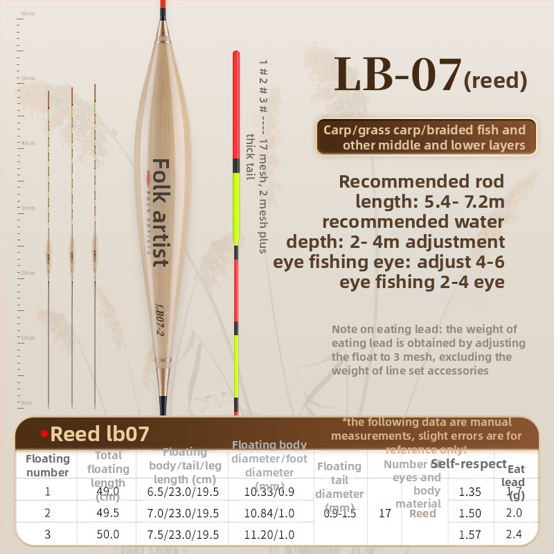 Vertikális sodrású horgászúszó — Folk artists, nád anyag, úszó