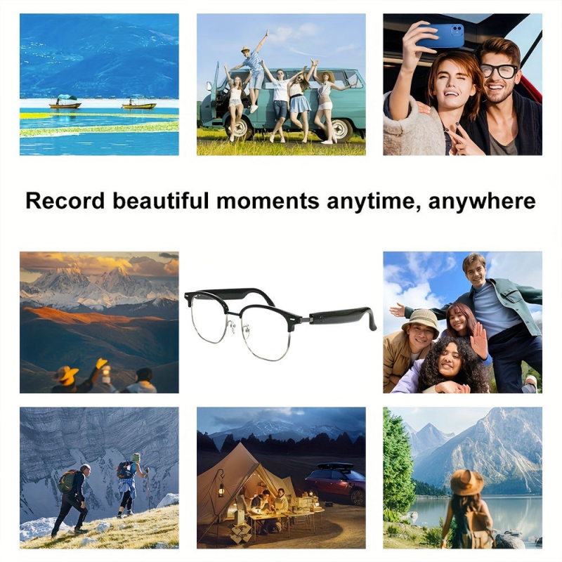 Смарт аудио очила, унисекс – пластмасова рамка, без рецепта, модел Y06-24, подходящи за бягане и колоездене