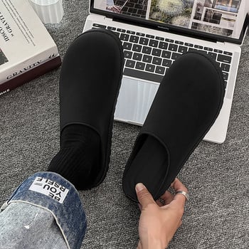 Muške Baotou slip-on papuče s gornjim dijelom od umjetne kože, PVC đon, injekcijski oblikovana konstrukcija, izdanje 2025.