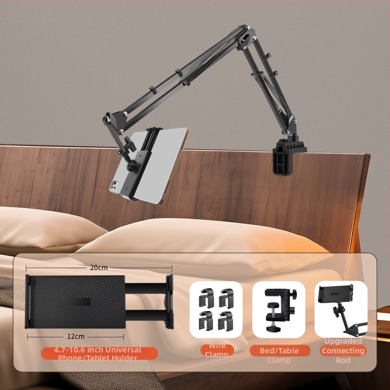 Suport dublu pentru telefon/tabletă pentru noptieră – metal, universal, pentru masă de noapte