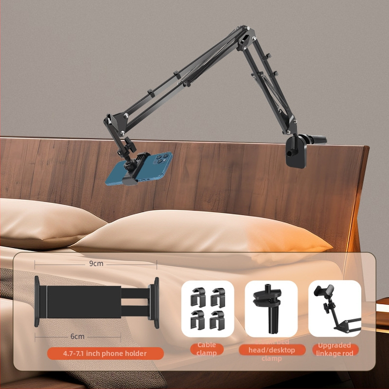 Suport dublu pentru telefon/tabletă pentru noptieră – metal, universal, pentru masă de noapte