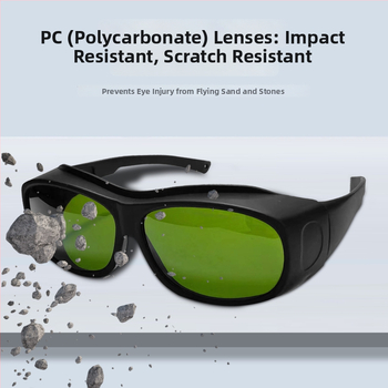 Zaštitne naočale TC-YJ-2903, okvir PC, laserska zaštita, leća 1,5 mm, standard GB30863/EN207