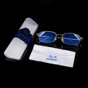 Naočale za čitanje s lećama od smole, zaštita od plavog svjetla, UV i zračenja, poluokvir od metala