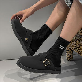 Muške Baotou Slip-on tenisice — Gornji dio od umjetne kože, đon PVC injekcijski oblikovan, reljefni završetak, model 2025 Z501, za muškarce 18–40 godina