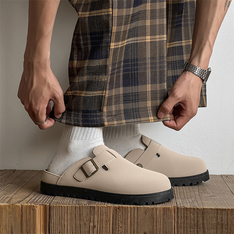 Muške Baotou Slip-on tenisice — Gornji dio od umjetne kože, đon PVC injekcijski oblikovan, reljefni završetak, model 2025 Z501, za muškarce 18–40 godina