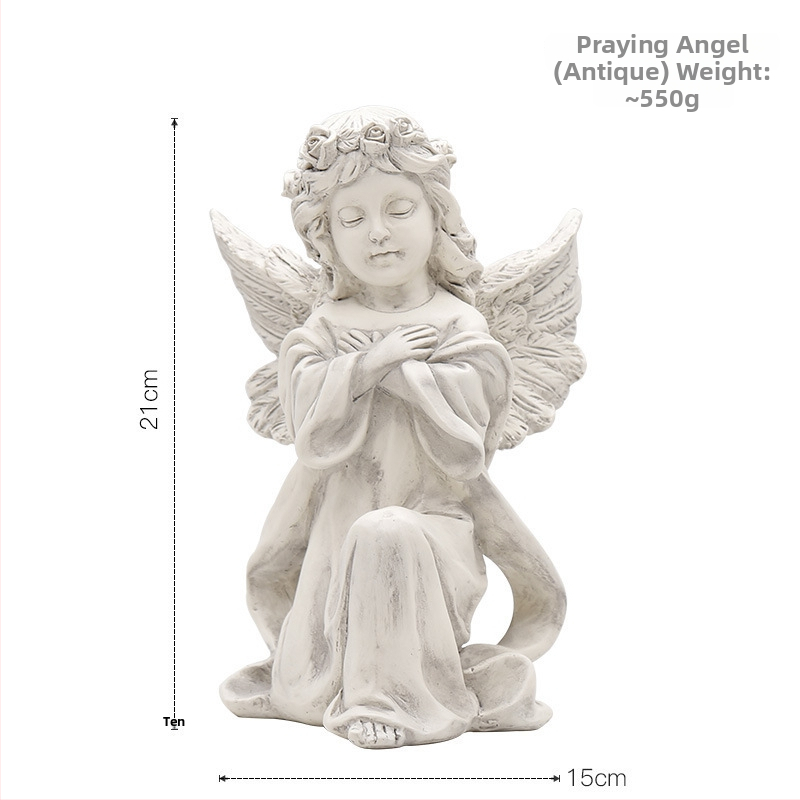 Europski stil molitve anđela – ukras od sintetičke smole, modern minimalistički dekor za dječju sobu, serija Z3, poklon za rođendan, maturu, vjenčanje