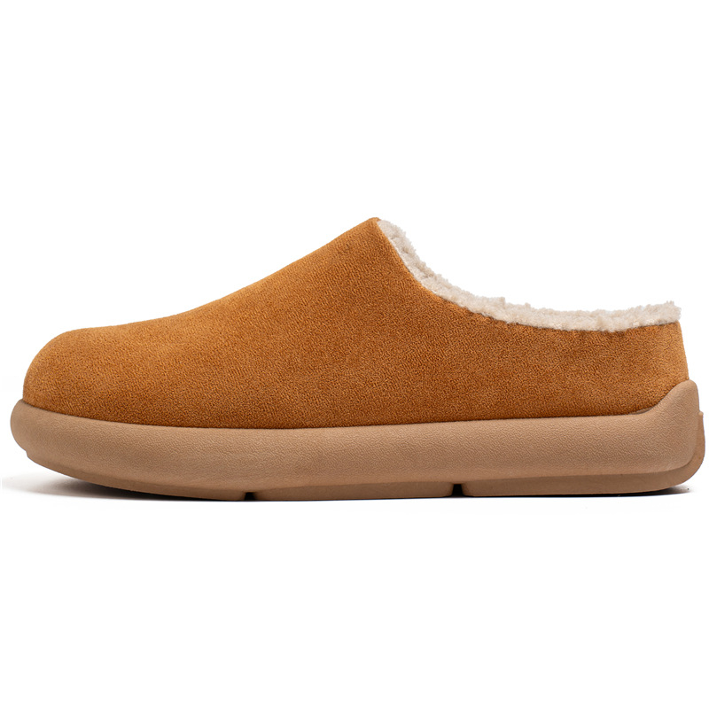 Muške papuče s flis podstavom za zimu, debele, Slip-On, PVC đon