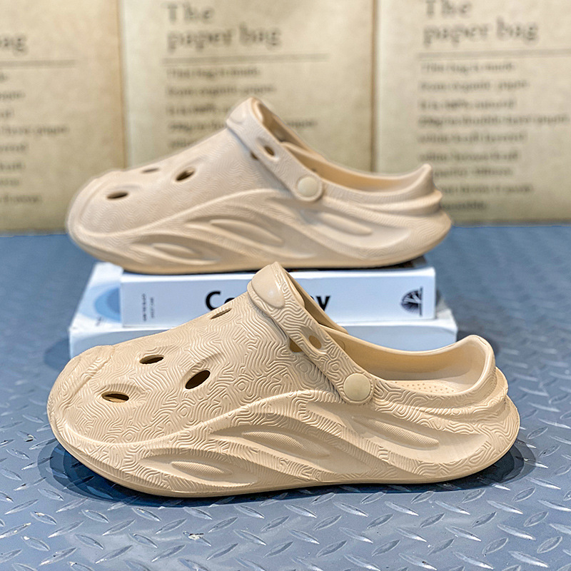 Muške perforirane sandale Slip-On, EVA gornji dio i potplat, okrugli vrh, otporne na habanje, za sve sezone