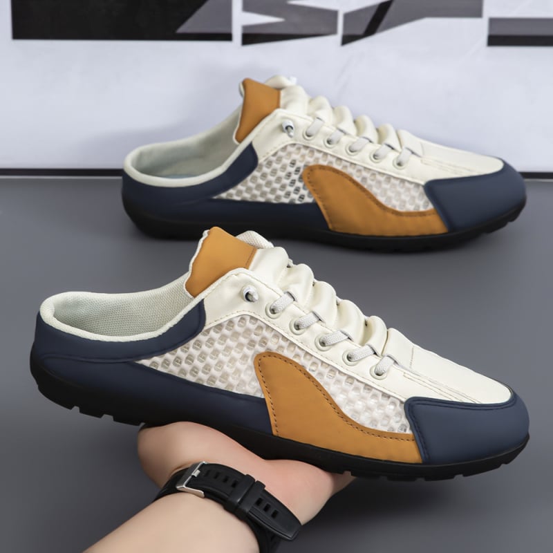 Baotou Slip-On muške sandale – prozračni mrežasti gornji dio, EVA potplat, casual obuće za vožnju i plažu