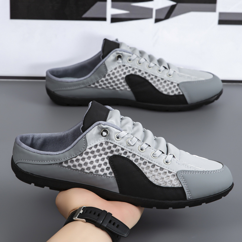 Baotou Slip-On muške sandale – prozračni mrežasti gornji dio, EVA potplat, casual obuće za vožnju i plažu