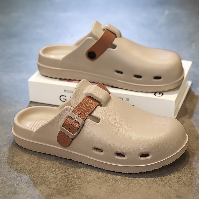 Muške slip-on sandale s EVA gornjim dijelom i EVA potplatom, oblikovane od jednog komada, protuklizne, za svakodnevnu vanjsku upotrebu