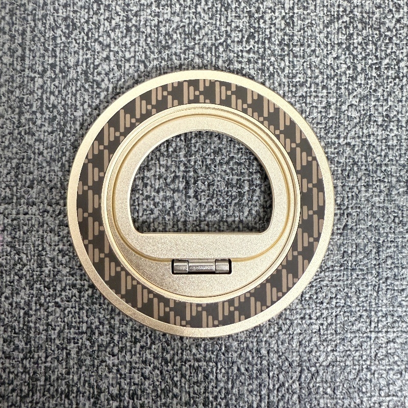 MagSafe držač za telefon od aluminijske legure, karbon tekstura, okretni prsten, magnetska stolna podrška