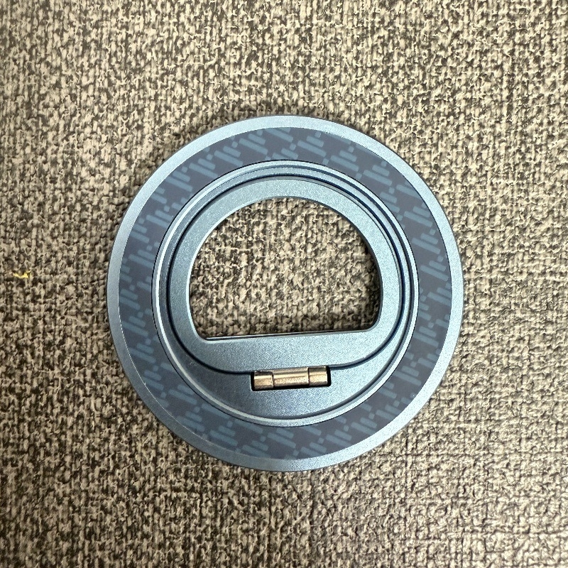 MagSafe držač za telefon od aluminijske legure, karbon tekstura, okretni prsten, magnetska stolna podrška