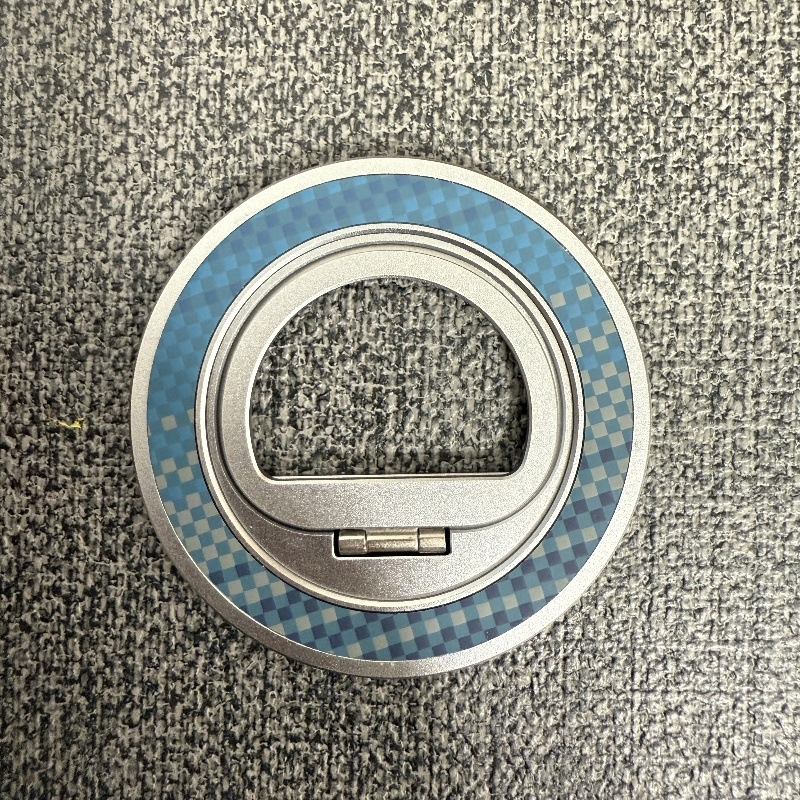 MagSafe držač za telefon od aluminijske legure, karbon tekstura, okretni prsten, magnetska stolna podrška