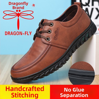 Muški loaferi od nubuka — gornji dio od nubuka, gumena potplat, oštar vrh, latex uložak, britski stil