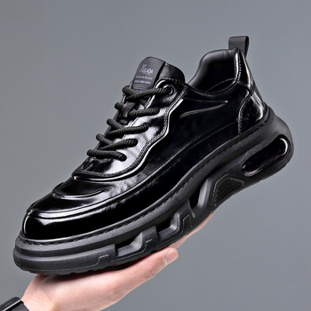 Muške kožne cipele s gornjim dijelom od prave kože, prve sloj teleće kože, zaobljena vrhunca (prozračan, protuklizna potplat, gumeni đon, ulošak od svinjske kože)