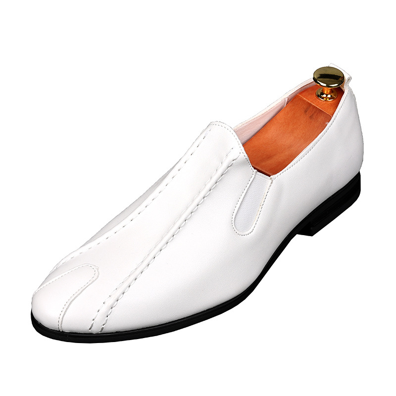 Muške Slip-On Cipele, Šiljasti Nos, Korejski Stil Business Casual, Prozračene, Gumeni Potplat, Niska Pete
