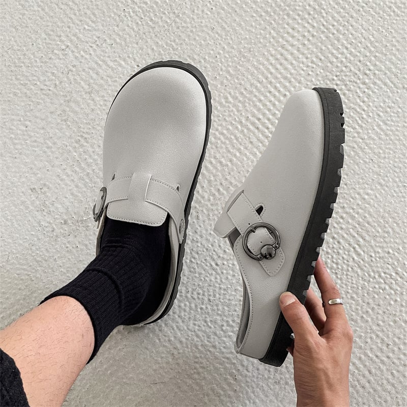 Muške Baotou Slip-On tenisice, gornji dio od umjetne kože, PVC potplat, injekcijski oblikovan potplat, reljefni završetak, 2025