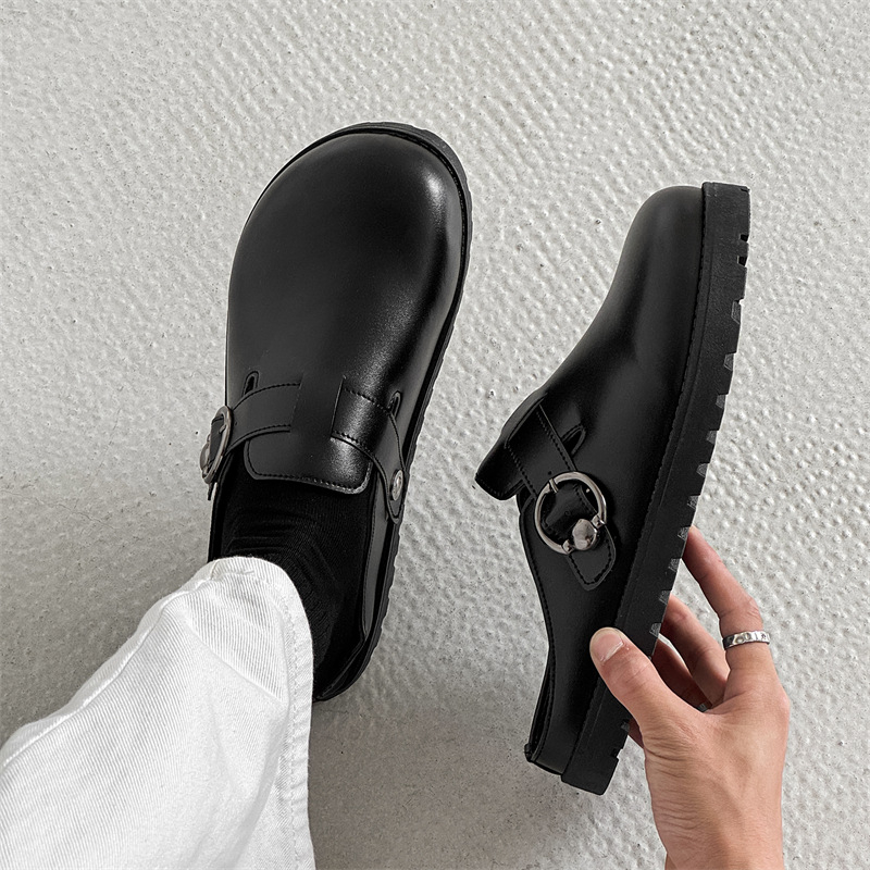 Muške Baotou Slip-On tenisice, gornji dio od umjetne kože, PVC potplat, injekcijski oblikovan potplat, reljefni završetak, 2025