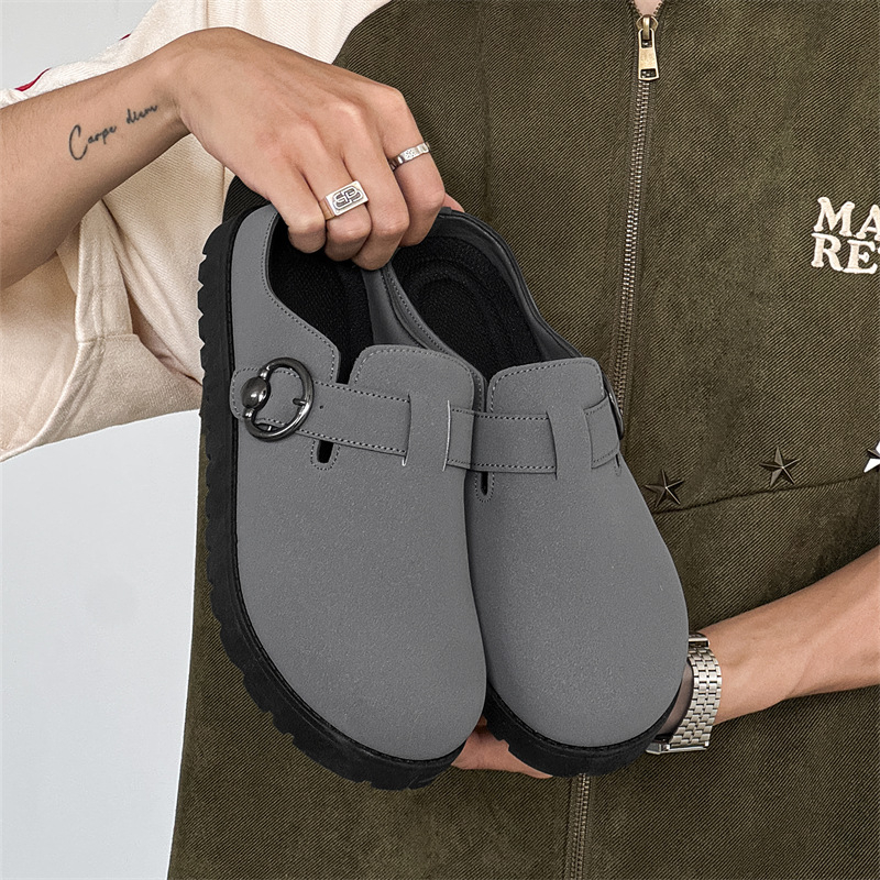 Muške Baotou Slip-On tenisice, gornji dio od umjetne kože, PVC potplat, injekcijski oblikovan potplat, reljefni završetak, 2025