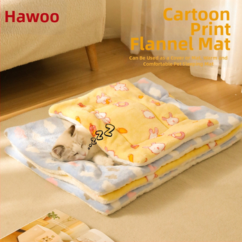 Χαλάκι κατοικίδιων με καρτούν εκτύπωση, φλανελ-σερπα ύφασμα, ενισχυμένο για τεσσάρων εποχών, πλένεται στο πλυντήριο