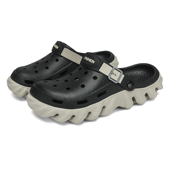 Muške EVA sandale, perforirane, wrap-toe dizajn, prozračne, Slip-On za outdoor upotrebu, ljetne vrtne cipele