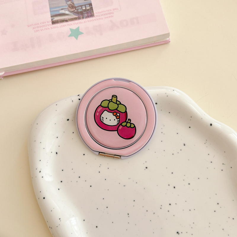 Prsteňový držiak na telefón z akrylu, 360° otáčanie, dizajn ovocia z živice, DIY, karikatúrny štýl