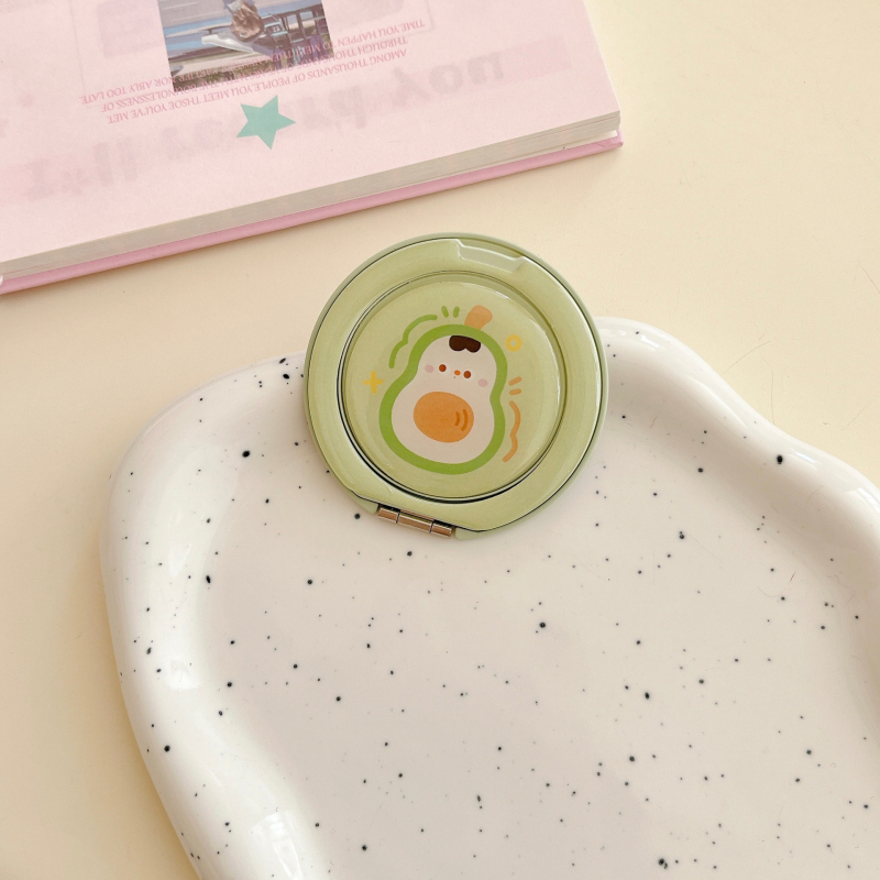 Prsteňový držiak na telefón z akrylu, 360° otáčanie, dizajn ovocia z živice, DIY, karikatúrny štýl