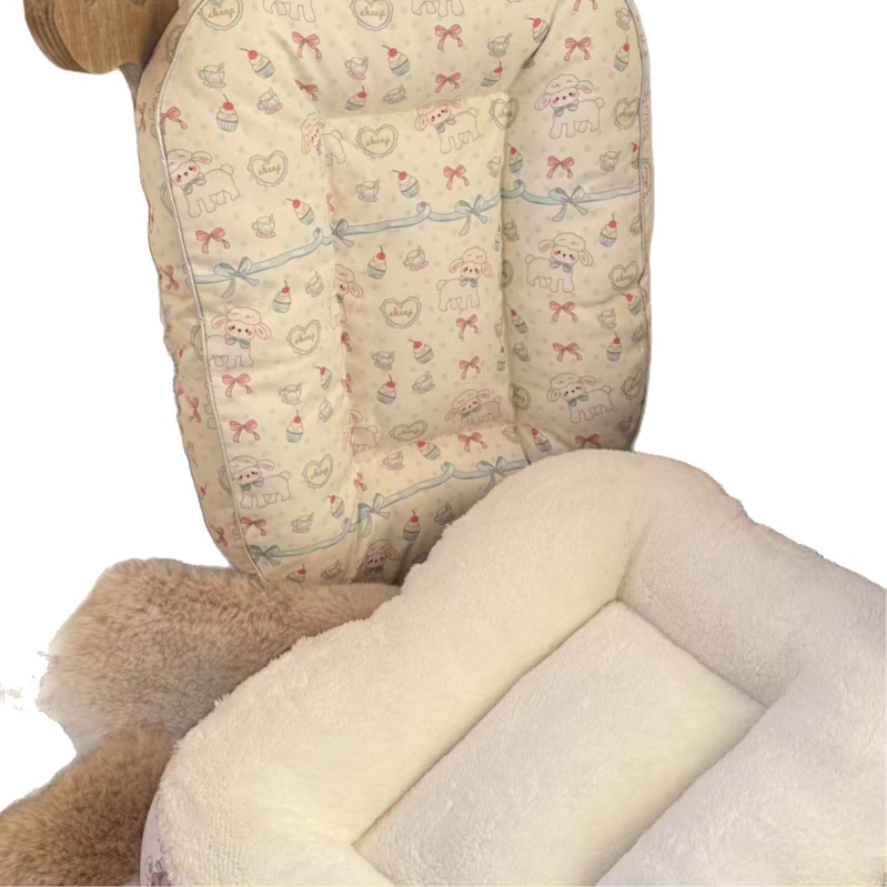 Διπλής όψεως υπόστρωμα για σκύλους από βελούδινο ύφασμα