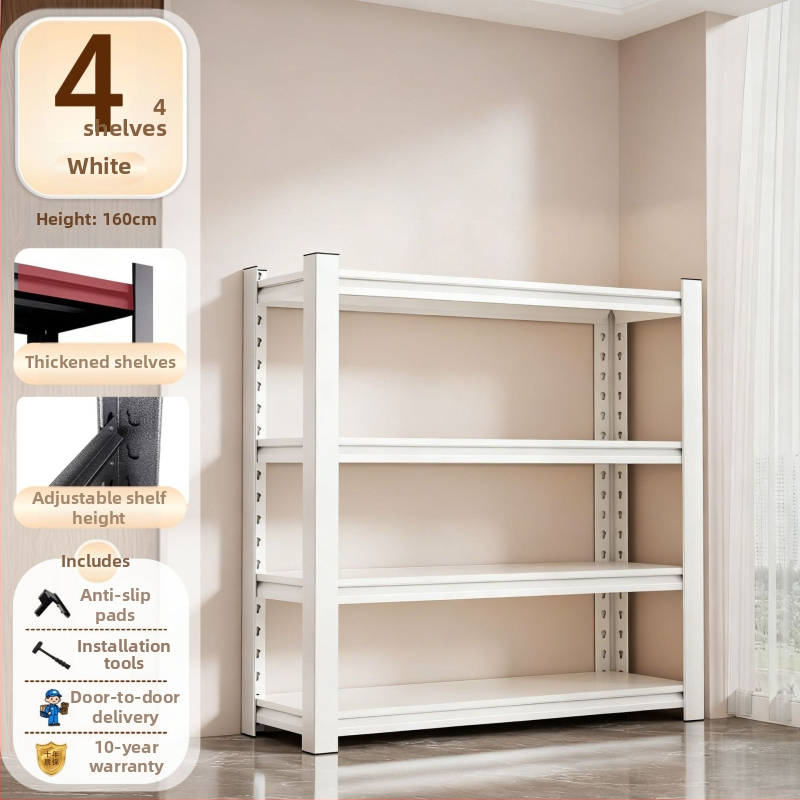 Kovový kuchynský regál, viacposchodový, 3–7 úrovní, moderný minimalistický štýl, značka Sanwei, model Kitchen shelves