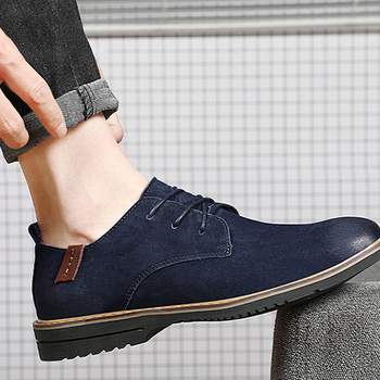 Muške mokasinke od pigskin kože, za poslovne i casual nošenje, okrugli vrh, slip-on, PU ulošak, gumeni potplat, niski potpet 1–3 cm