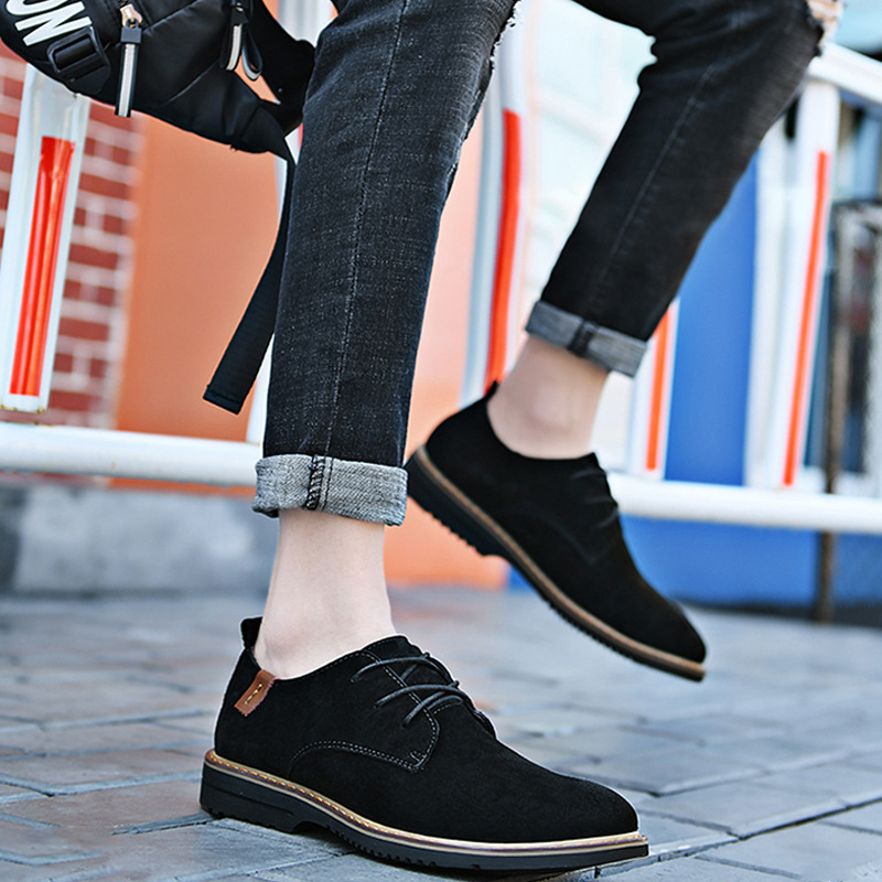 Muške mokasinke od pigskin kože, za poslovne i casual nošenje, okrugli vrh, slip-on, PU ulošak, gumeni potplat, niski potpet 1–3 cm