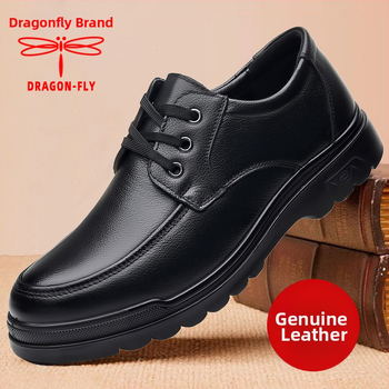 Dragonfly Muške kožne cipele, gornji dio od prve sloje teleće kože, gumena potplata, PU ulošak, vulkanizirana konstrukcija