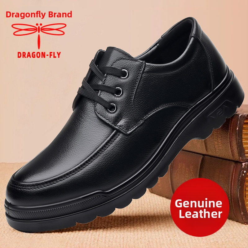 Dragonfly Muške kožne cipele, gornji dio od prve sloje teleće kože, gumena potplata, PU ulošak, vulkanizirana konstrukcija