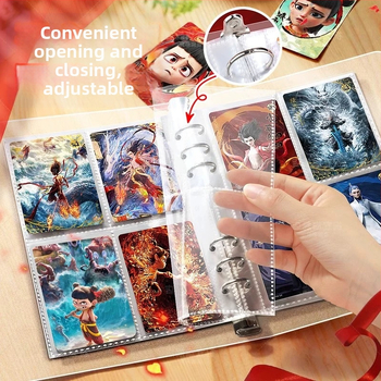 Kolekcionarski kartični album, A5 s četiri mreže po stranici i A4 s devet mreža, 40 unutarnjih stranica, PP omot, stil crtani album, jednostavno uvezivanje