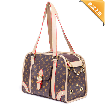 Torba za kućne ljubimce za mačke i pse – PU koža, karirani uzorak, srednja tvrdoća, kapacitet 0,5–3 kg, Royal Want