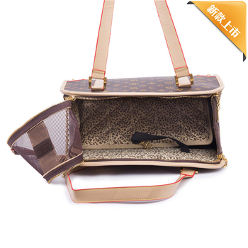 Torba za kućne ljubimce za mačke i pse – PU koža, karirani uzorak, srednja tvrdoća, kapacitet 0,5–3 kg, Royal Want