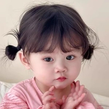 Perika za dijete Yueying, vlakno otporno na toplinu, ravna kosa, sladak stil, za djecu