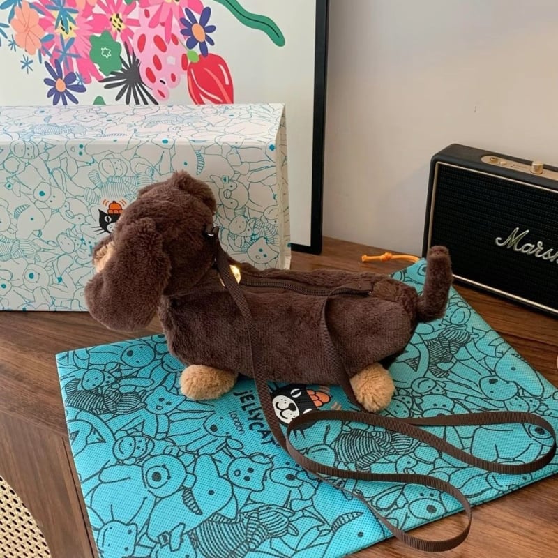 Ντάχσουντ λούτρινο κουτάβι, γέμισμα από ύφασμα, κούκλα από ύφασμα, κατάλληλο για ηλικίες 0–3 ετών