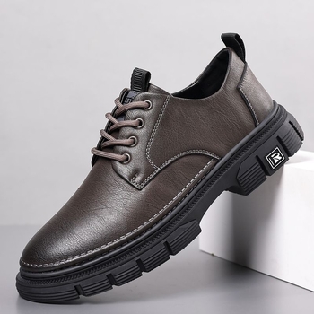 Muške cipele od split kože s mekanom potplatom za zimu — gornji dio split koža; potplata guma; ulošak PU; unutarnji materijal split koža; prozračné, lagane, protuklizne