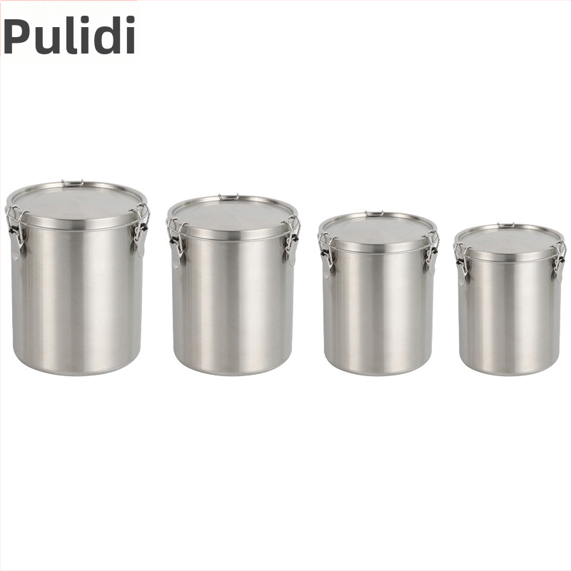 Pridy Kontajner na krmivo pre domáce zvieratá z nehrdzavejúcej ocele 304, vzduchotesný uzáver, kapacita 520–2500 ml