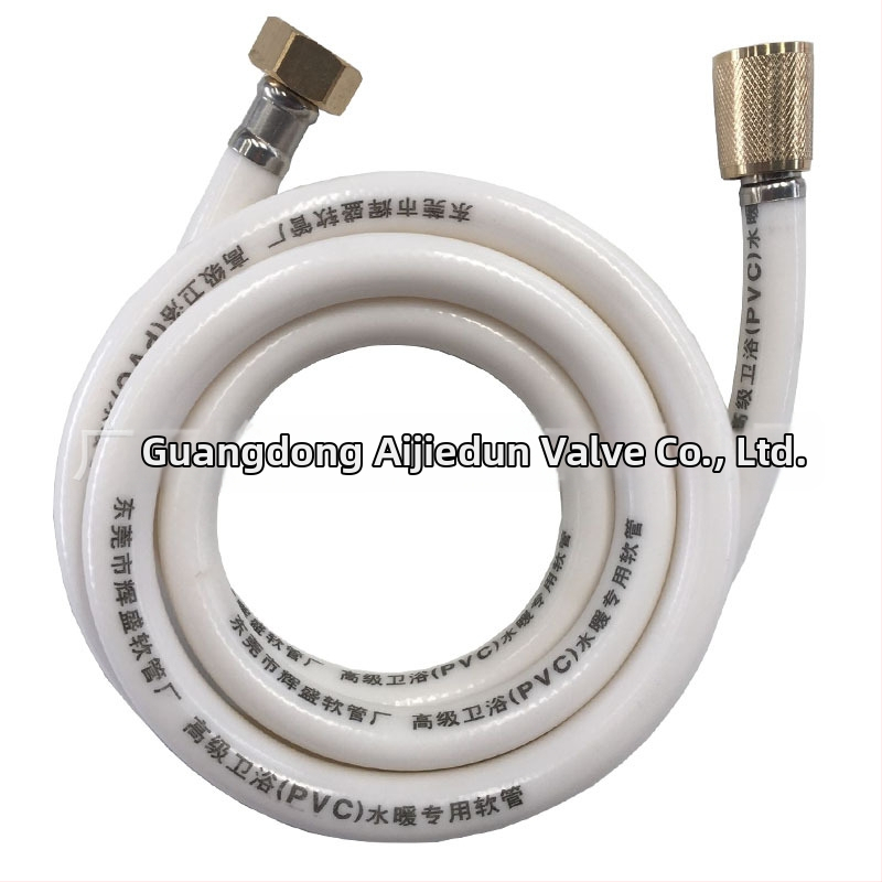 1,5 m PVC sprchová hadica s mosadzovou maticou, proti výbuchu, vysoký tlak, plastovo potiahnutá