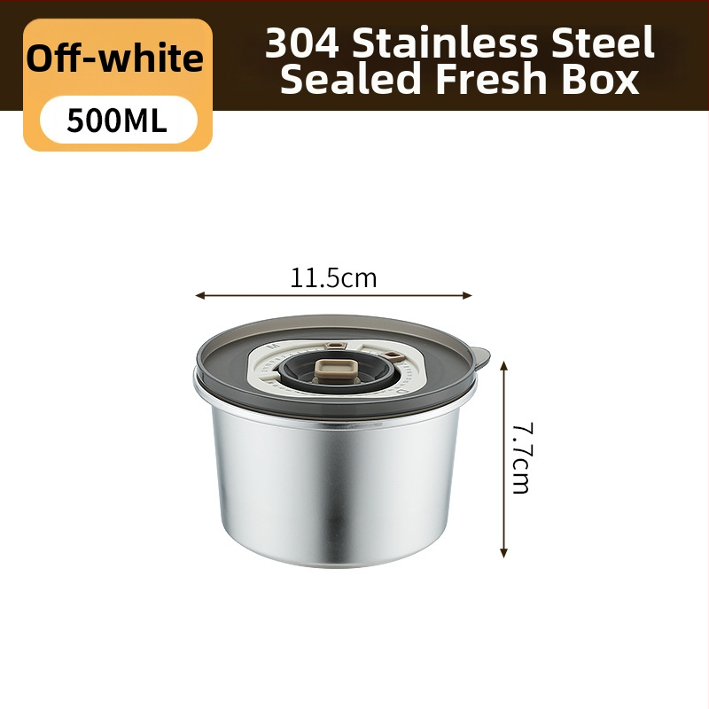 Κουτί φαγητού από 304 ανοξείδωτο ατσάλι, στρογγυλό, χωρητικότητας 800–1000 ml, φορητό και αεροστεγές