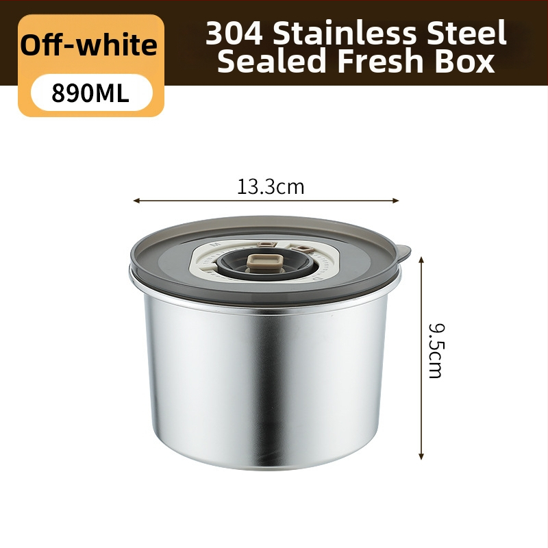 Κουτί φαγητού από 304 ανοξείδωτο ατσάλι, στρογγυλό, χωρητικότητας 800–1000 ml, φορητό και αεροστεγές