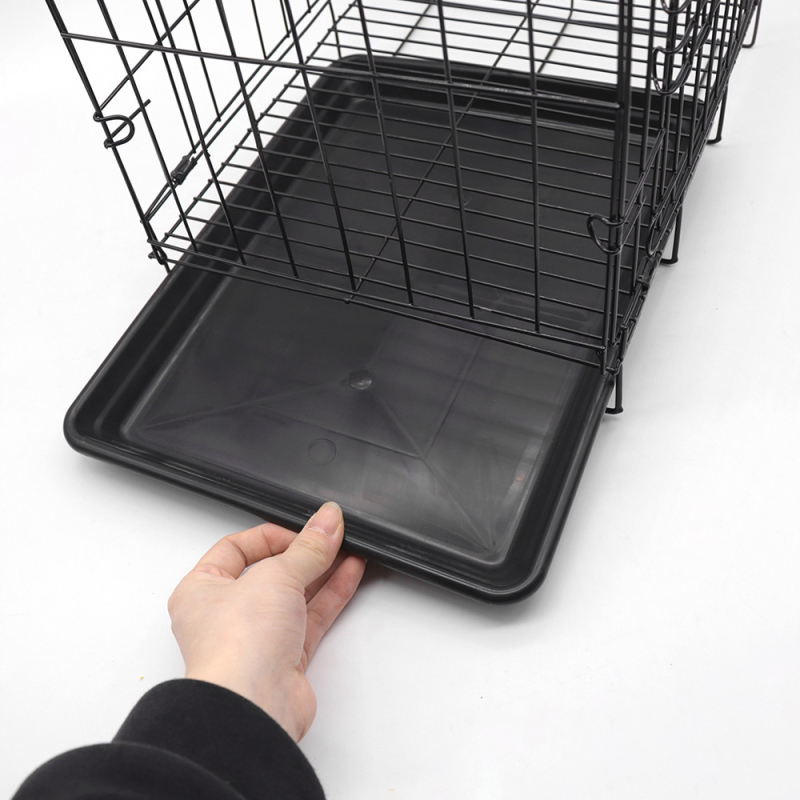 Μεταλλικό κλουβί σκύλου για εσωτερική χρήση με ενίσχυση και δίσκο τουαλέτας για μικρά έως μεσαία σκυλιά